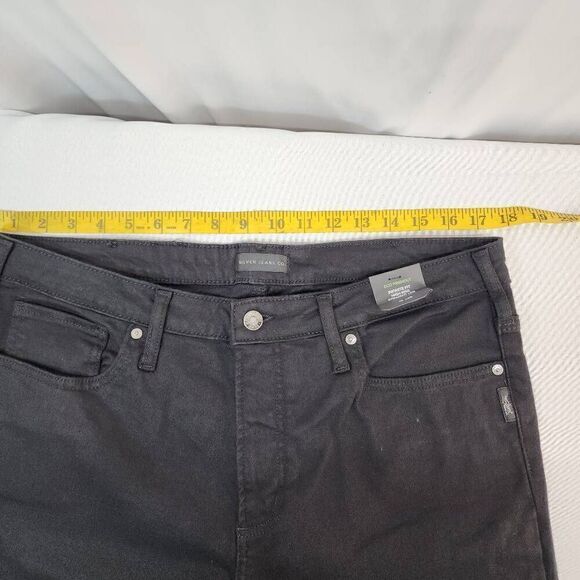 Silver Jeans Size 1XL Black Infinite Fit High Rise Straight Leg Women's Jeans L - Picture 3 of 9